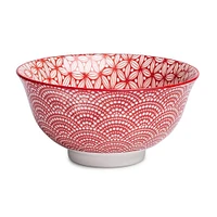 KSP Oishi 'Sakura' Stoneware Bowl - Medium (Red)