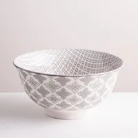 KSP Oishi 'Diamond' Stoneware Bowl - Medium (Grey)
