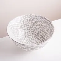 KSP Oishi 'Diamond' Stoneware Bowl - Medium (Grey)