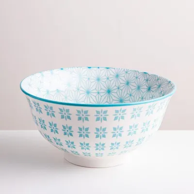 KSP Oishi 'Starburst' Stoneware Bowl - Medium (Light Blue)