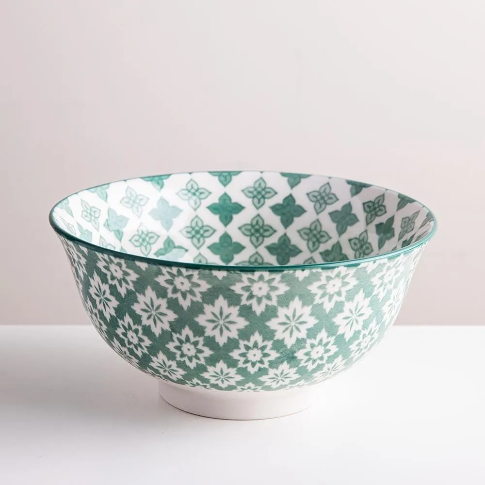 KSP Oishi 'Clover' Stoneware Bowl - Medium (Green)