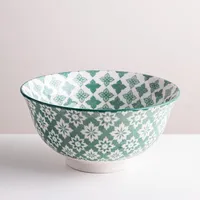 KSP Oishi 'Clover' Stoneware Bowl - Medium (Green)