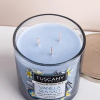 Empire Tuscany 'Vanilla Sea Salt' 3-Wick Glass Jar Candle