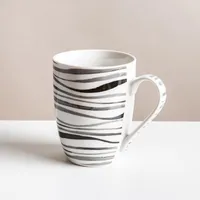 KSP Graphic 'Ikat' Mug - Set of 4 (Grey)