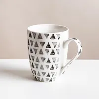 KSP Graphic 'Ikat' Mug - Set of 4 (Grey)