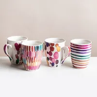KSP Graphic 'Hue' Mug - Set of 4 (Multi Colour)
