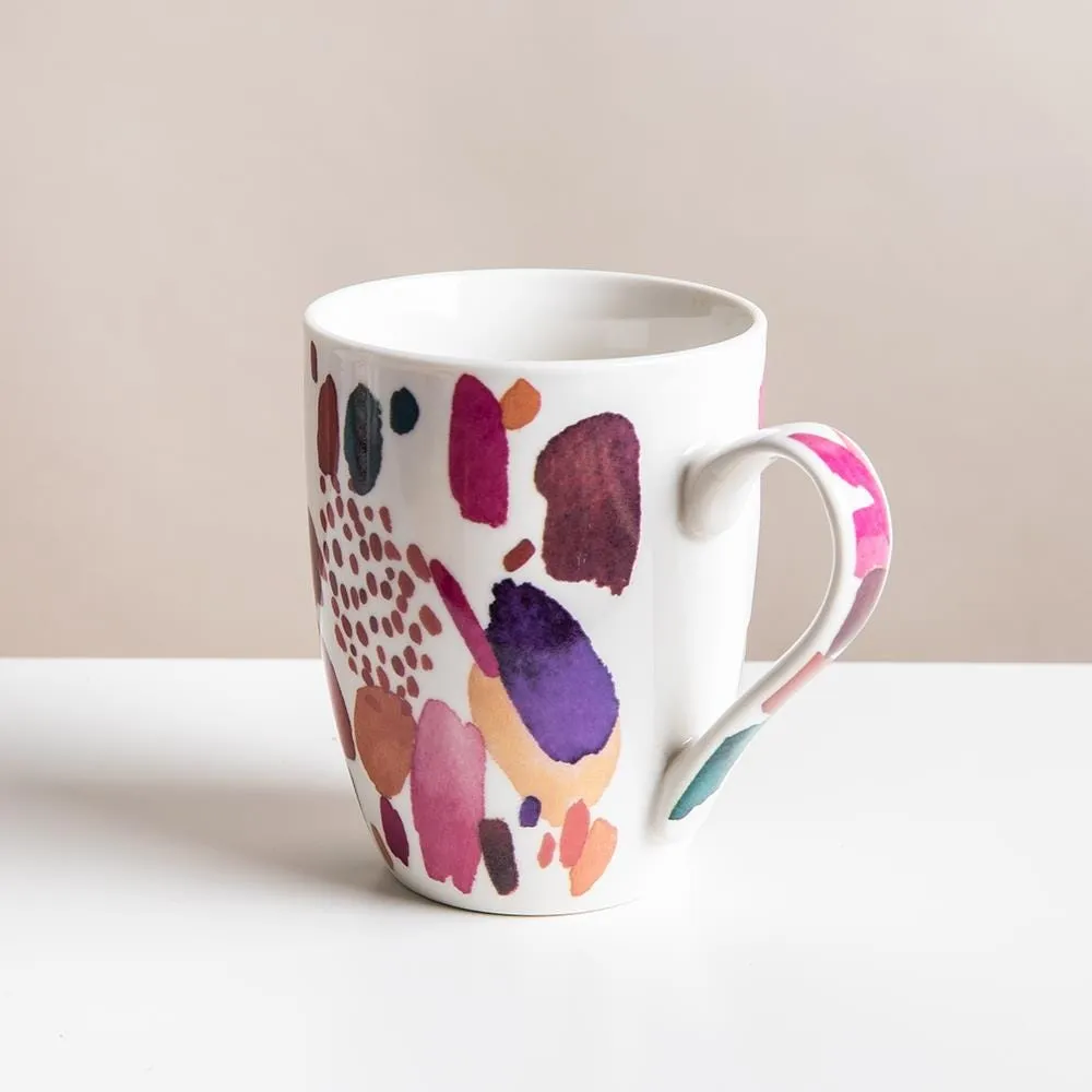 KSP Graphic 'Hue' Mug - Set of 4 (Multi Colour)