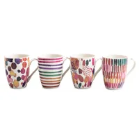 KSP Graphic 'Hue' Mug - Set of 4 (Multi Colour)