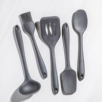 KSP Colour Splash Silicone Utensil Turner (Black)