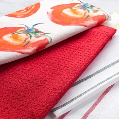 Harman Combo 'Market Tomato' Cotton Kitchen Towel - Set of 3