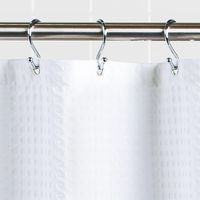 Moda At Home Belgian 'Waffle' Shower Curtain (White)