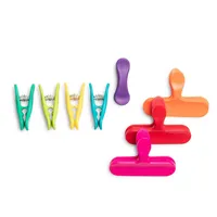 Luciano Rainbow Bag Clips - Set of 8 (Multi Colour)