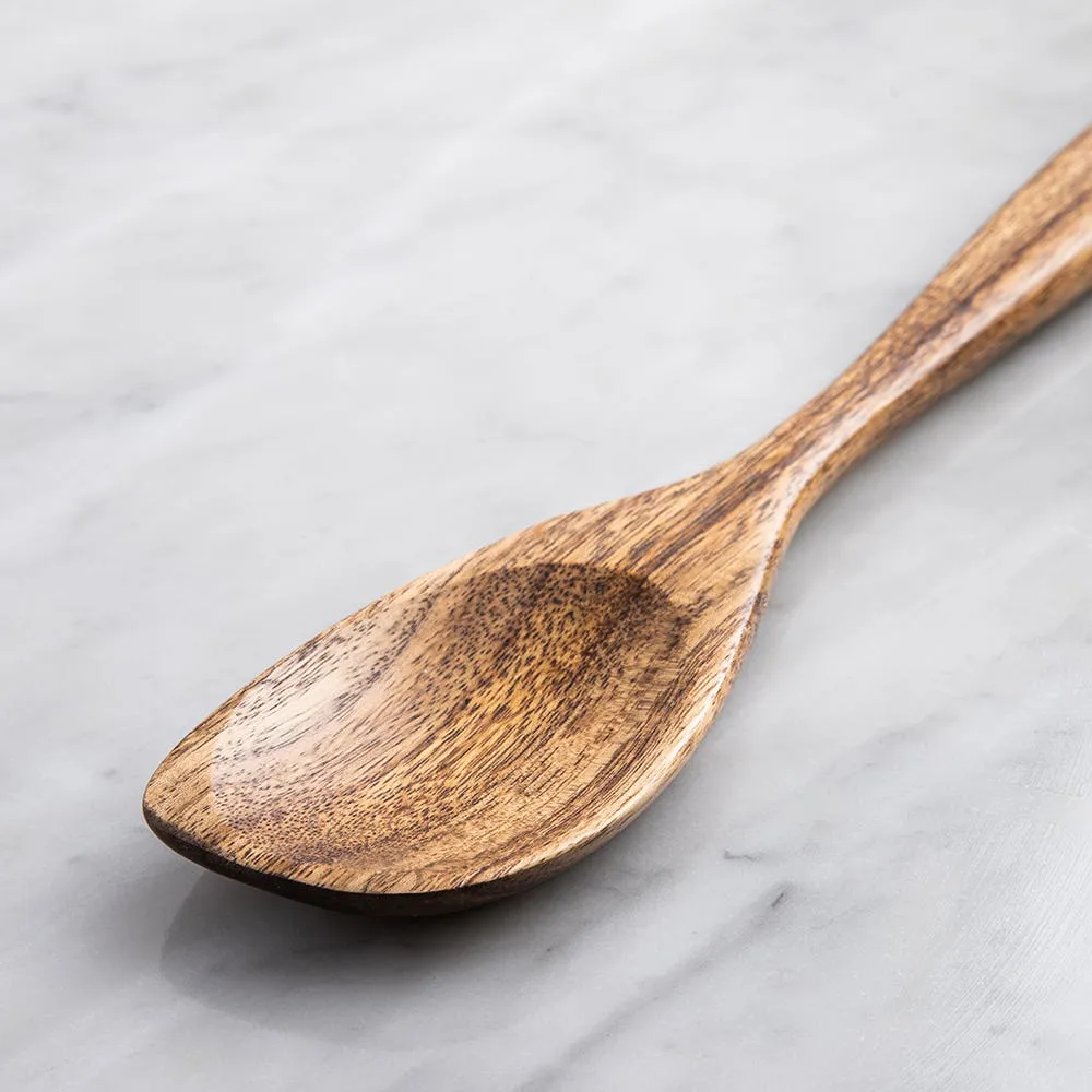 Luciano Gourmet Cooking Wooden Turner Spoon (Natural)