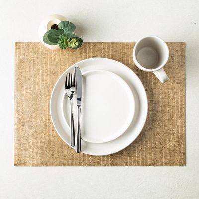 Harman Table Luxe Reversible Seville Vinyl Placemat (Gold)