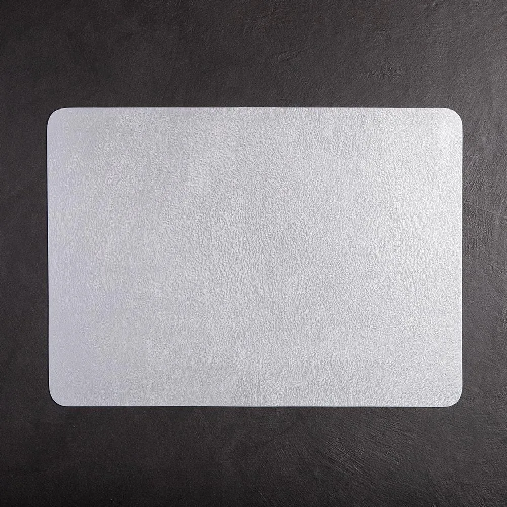 Harman Studio Leather Reversible Vinyl Placemat (Silver)