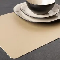 Harman Studio Leather Reversible Vinyl Placemat (Champagne)