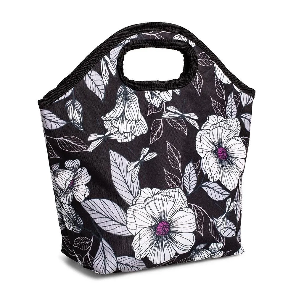 KSP Bella 'Flora' Insulated Lunch Bag (White/Black)