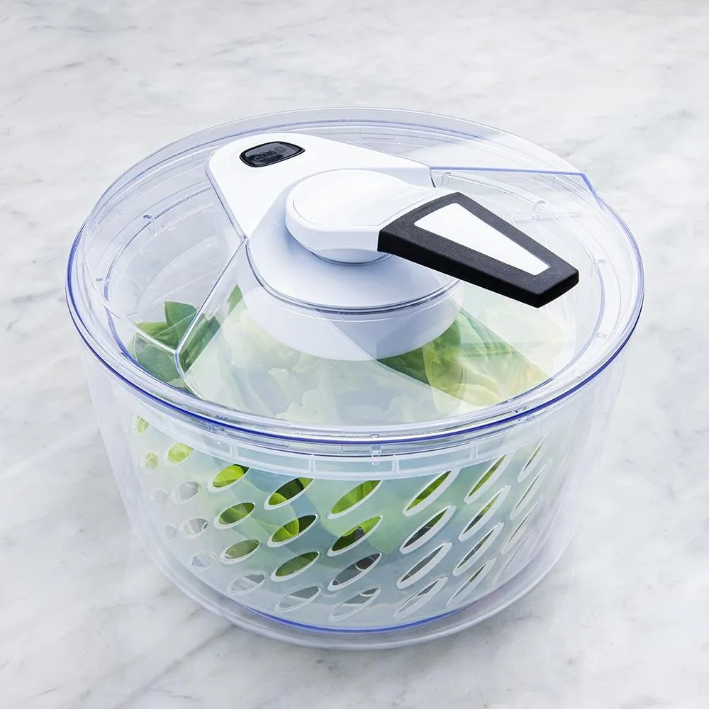 KSP Pro Chef Lever Salad Spinner (Silver/Clear)