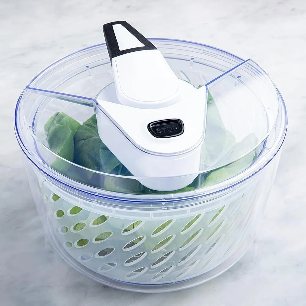 KSP Pro Chef Lever Salad Spinner (Silver/Clear)