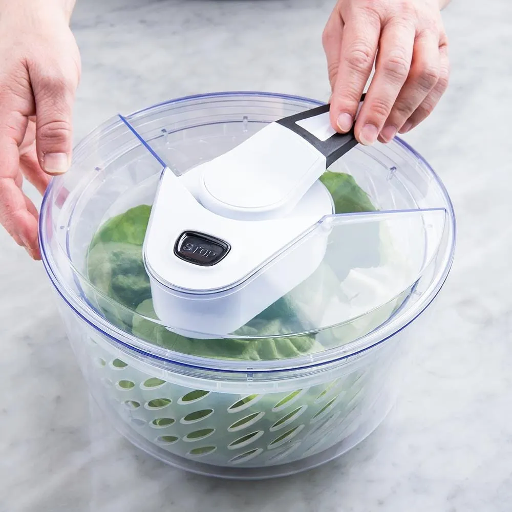 KSP Pro Chef Lever Salad Spinner (Silver/Clear)
