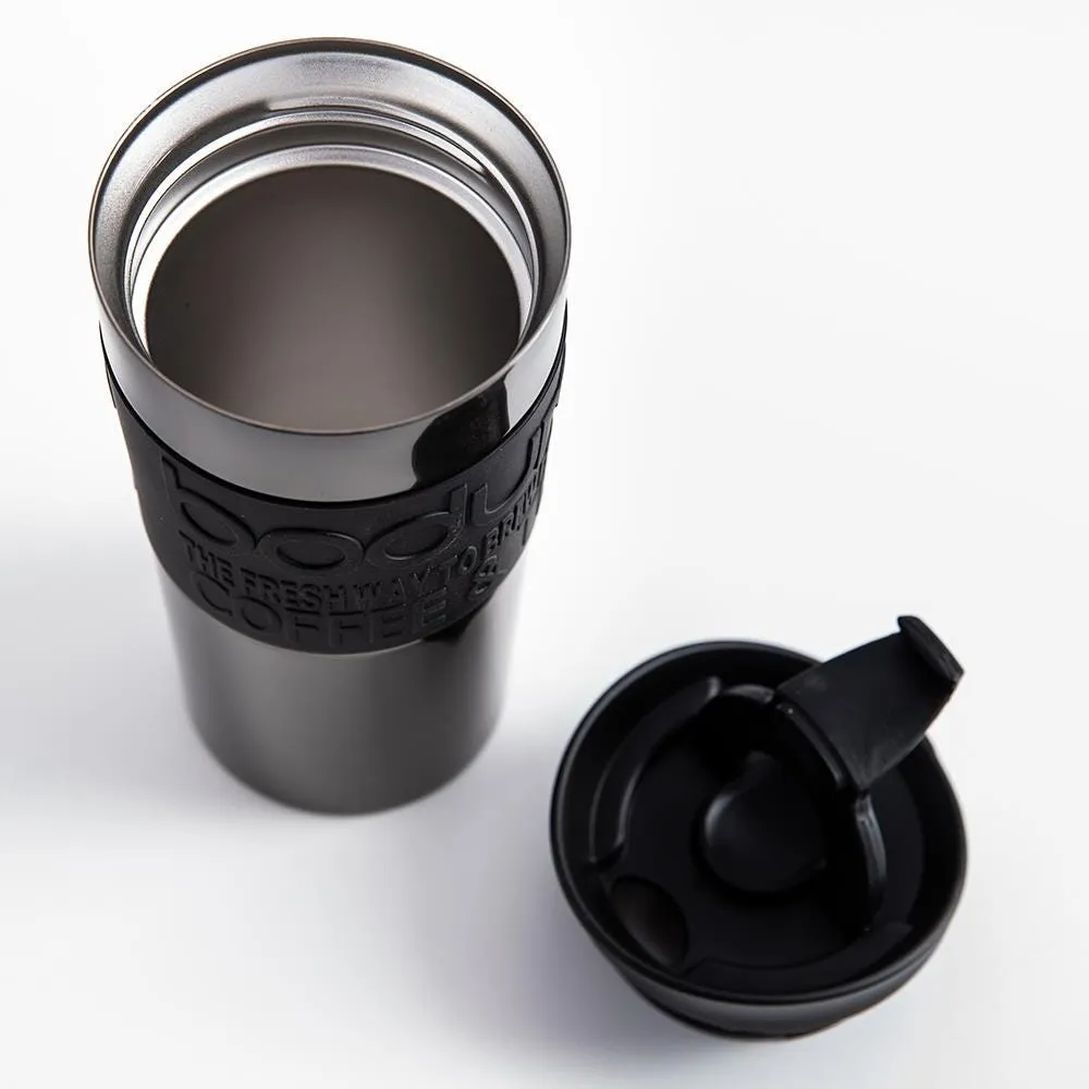 Vintage Bodum 2 Tall Glass Hot Coffee Tea Mug Cup Handle Monkey