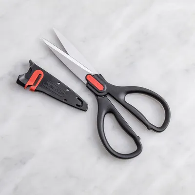 Farberware Edgekeeper All-Purpose Scissors with Sleeve (Black)