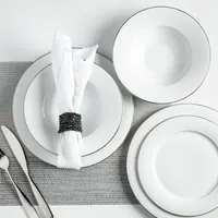 KSP A La Carte 'Diamond Platinum' Porcelain Side Plate