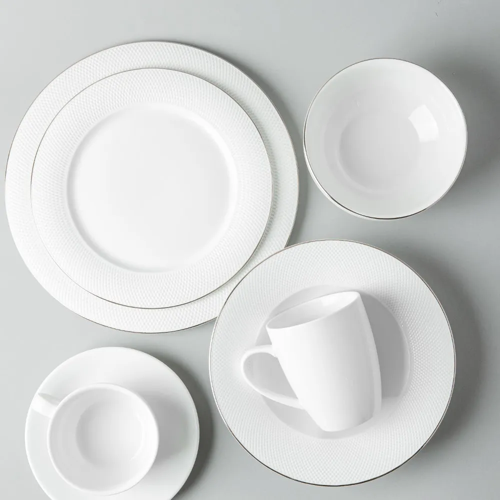 KSP A La Carte 'Diamond Platinum' Porcelain Side Plate