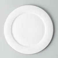 KSP A La Carte 'Diamond Platinum' Porcelain Dinner Plate