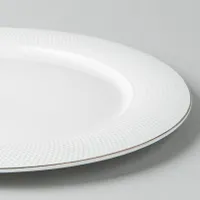 KSP A La Carte 'Diamond Platinum' Porcelain Dinner Plate