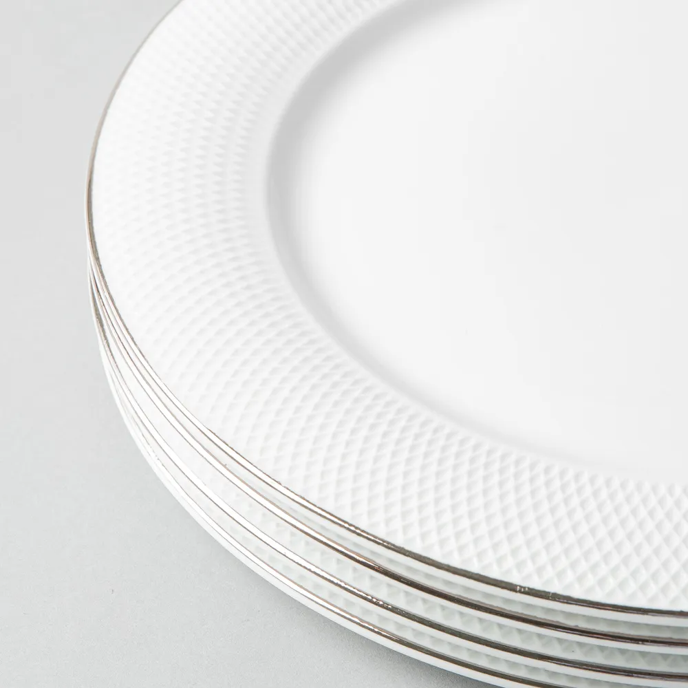 KSP A La Carte 'Diamond Platinum' Porcelain Side Plate