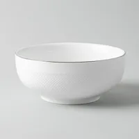 KSP A La Carte 'Diamond Platinum' Porcelain Cereal Bowl