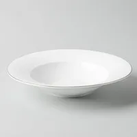 KSP A La Carte 'Diamond Platinum' Porcelain Soup/Pasta Plate