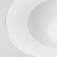 KSP A La Carte 'Diamond Platinum' Porcelain Soup/Pasta Plate