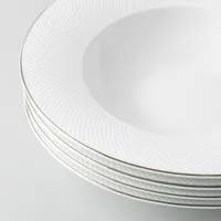 KSP A La Carte 'Diamond Platinum' Porcelain Soup/Pasta Plate