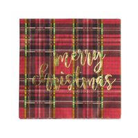 Harman Christmas 3-Ply 'Merry Christmas Foil' Paper Napkin - Set of 20