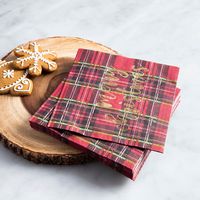 Harman Christmas 3-Ply 'Merry Christmas Foil' Paper Napkin - Set of 20