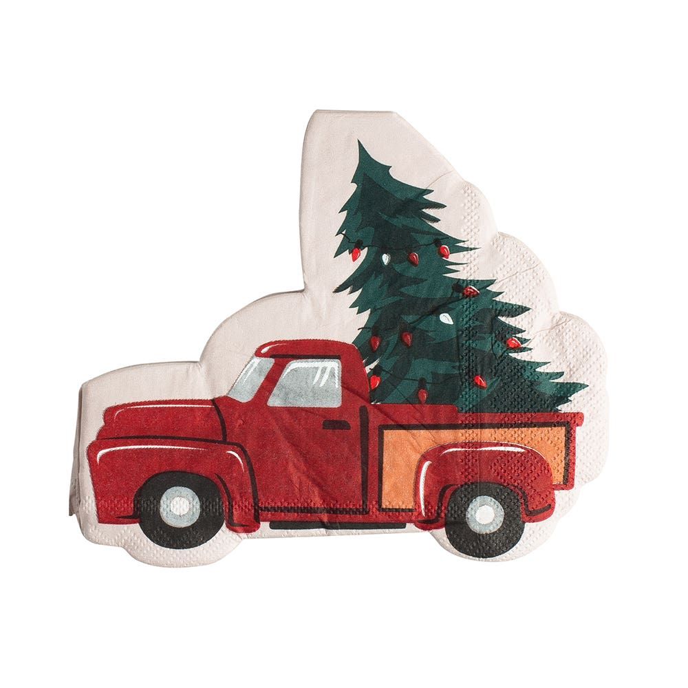 Harman Christmas 3-Ply 'Christmas Truck' Paper Napkin - Set of 20