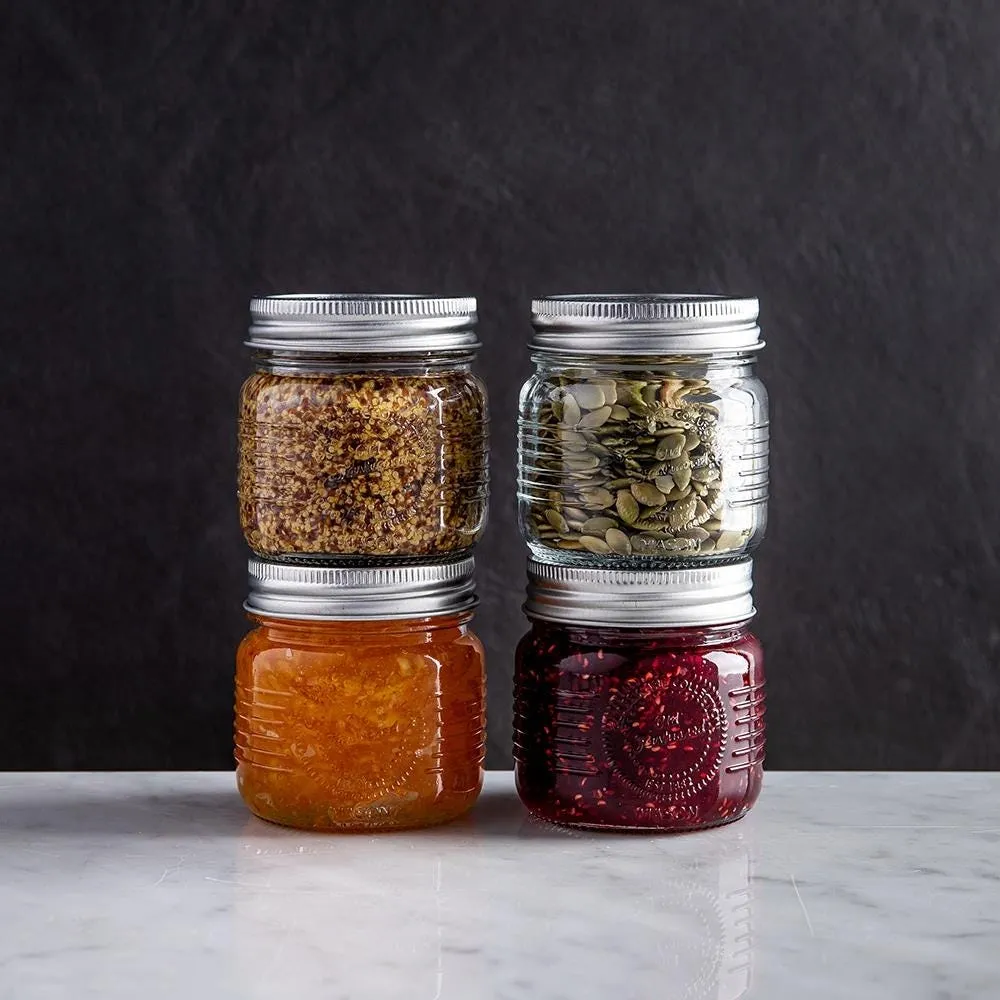 KSP Chalkboard Glass Spice Jar - Set of 6