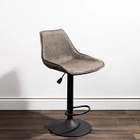 KSP Dax Faux Leather Bar Stool (Dark Grey)
