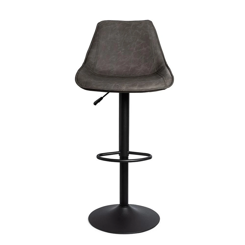 KSP Dax Faux Leather Bar Stool (Dark Grey)