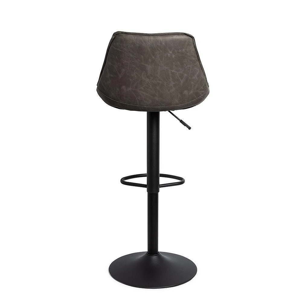 KSP Dax Faux Leather Bar Stool (Dark Grey)