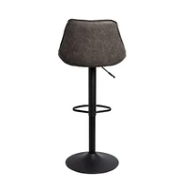KSP Dax Faux Leather Bar Stool (Dark Grey)