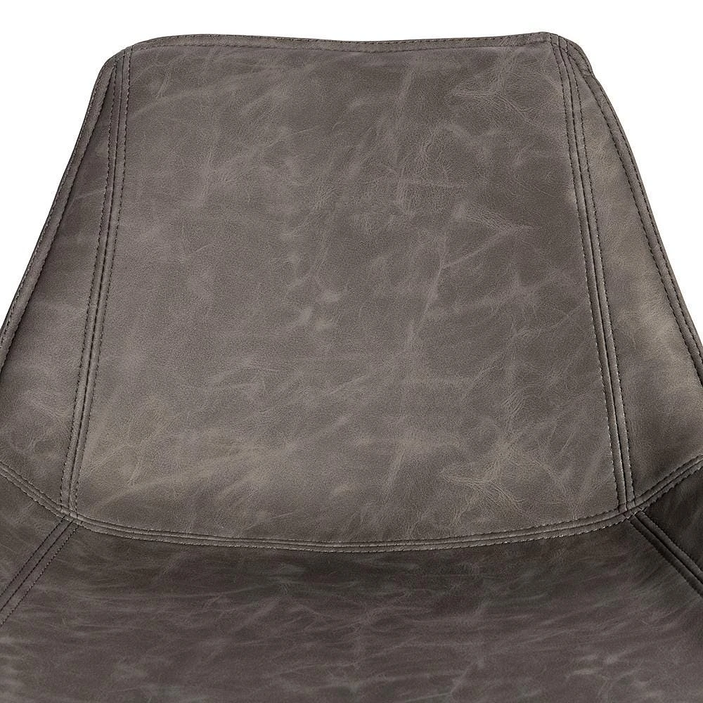KSP Dax Faux Leather Bar Stool (Dark Grey)