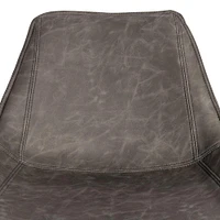 KSP Dax Faux Leather Bar Stool (Dark Grey)
