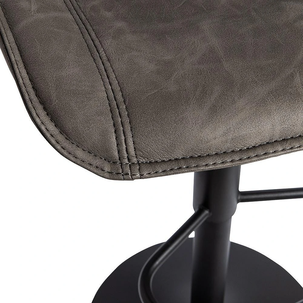 KSP Dax Faux Leather Bar Stool (Dark Grey)