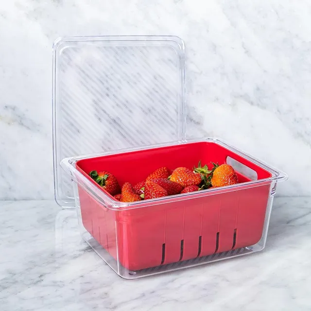 KSP Fridgestor Berry Keeper Basket (Red) 6.7x8.7x4