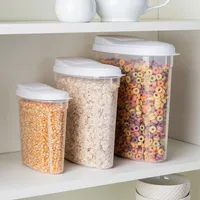 KSP Space Saver Cereal Container Combo - Set of 3 (White)