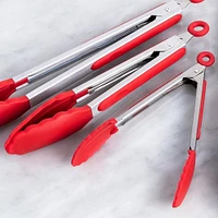 KSP Grip Silicone Tong - Set of 3 (Red)