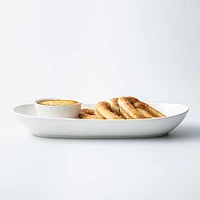 KSP Nuevo Porcelain Oval Chip and Dip - Set of 2